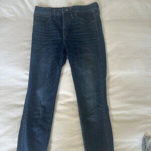 Madewell 10" High Rise Skinny Jeans, Size 27